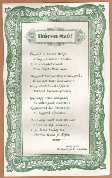 A nyomtatv�ny rekt�ja